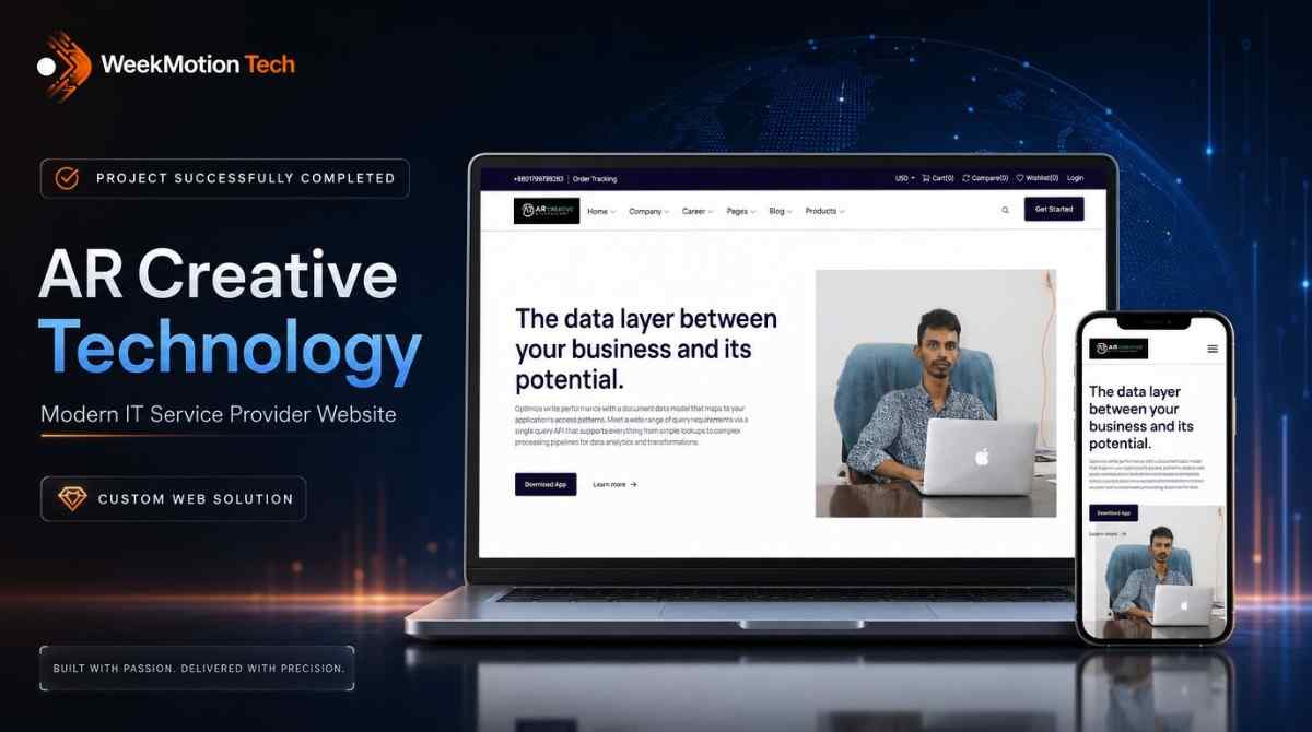 AR Creative Technology - Modern IT Service Provider Website