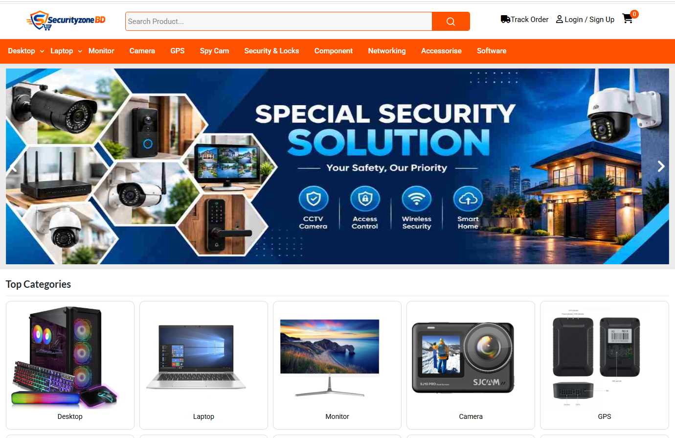 Security Zone BD – E-Commerce Website Development
